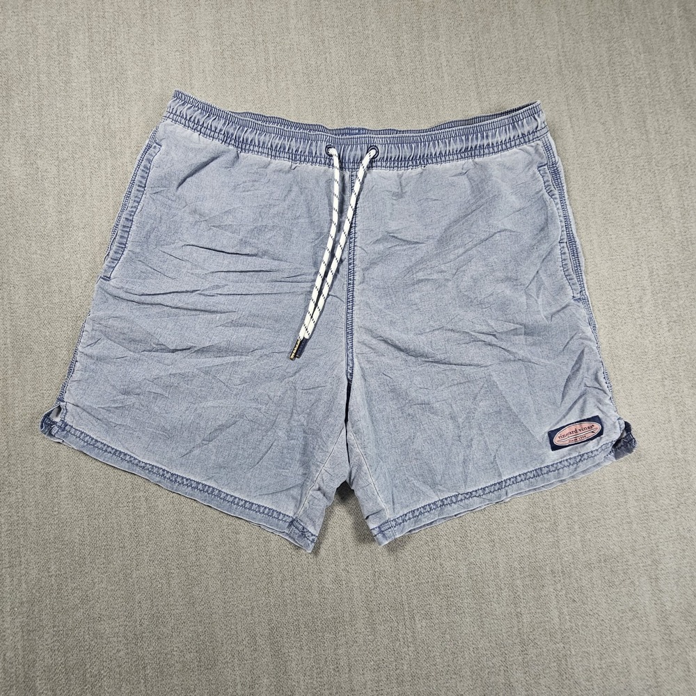 Vineyard Vines Men's Blue Short Drawstring Elastic Waist Sz Medium